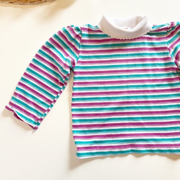 Vintage Healthtex Striped Turtleneck Shirt | 4T - Picture 2 of 7